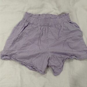 Aerie Purple Gingham Women's Shorts